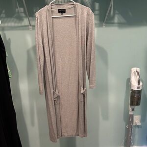 Gray Long Cardigan